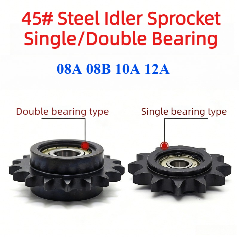 Chain Sprocket Set - 1PCS 45# Steel Idler Sprocket with