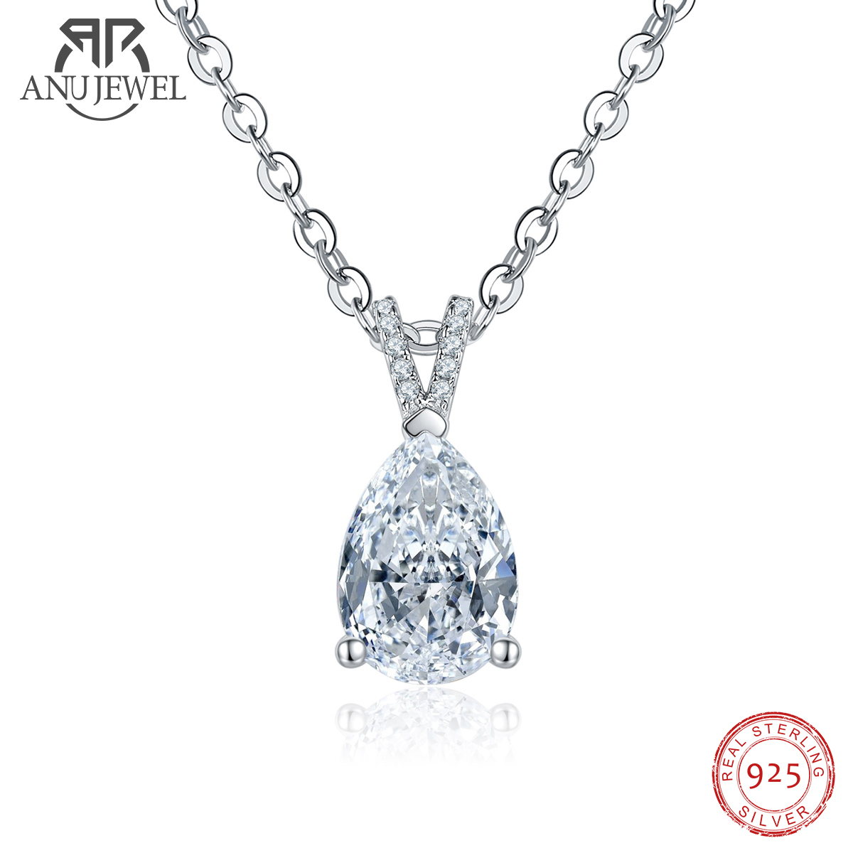 AnuJewel 2.5ct D Color Pear Cu - Ansi Chain review and price
