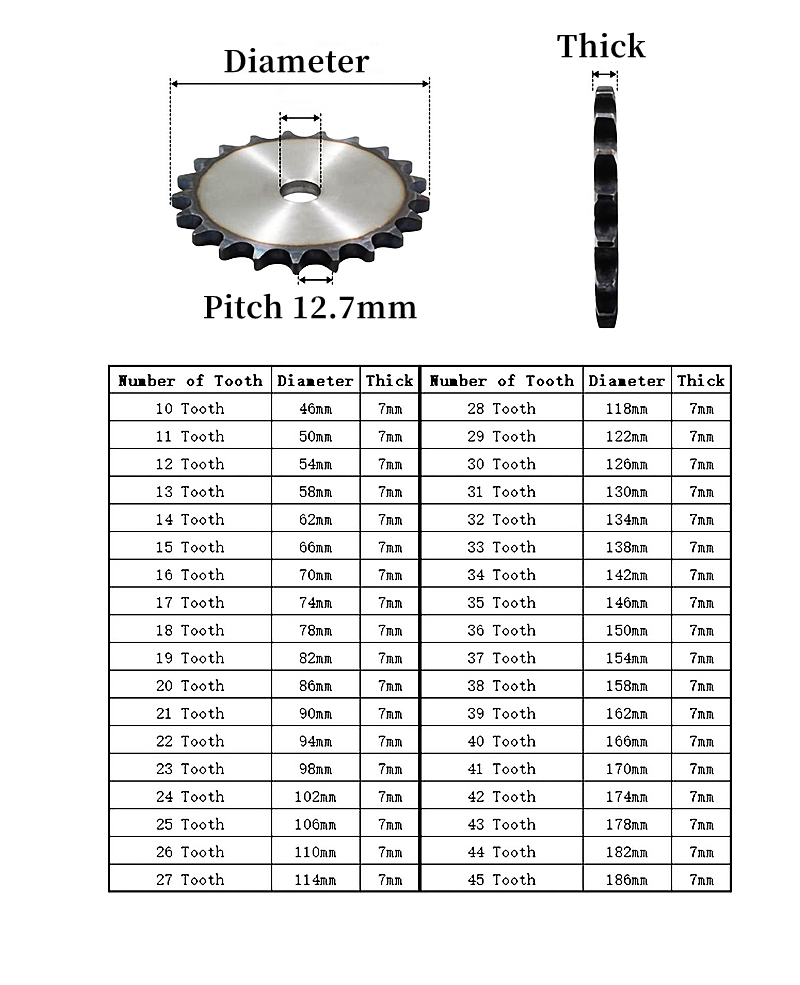 1pcs 08b Flat Chain Sprocket 1 - Chain Sprocket Set review and price